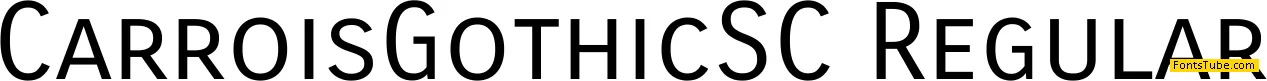 Carrois Gothic SC Font