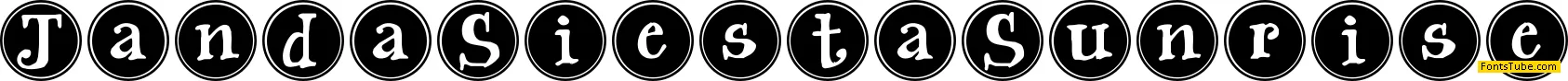 Janda Siesta Sunrise Font