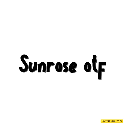 Sunrose Font