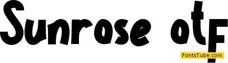 Sunrose Font