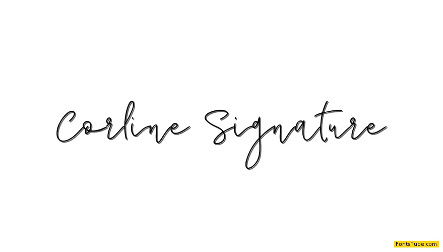 Corline Signature Font