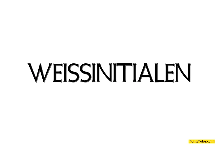 Weiss Initialen Font Family