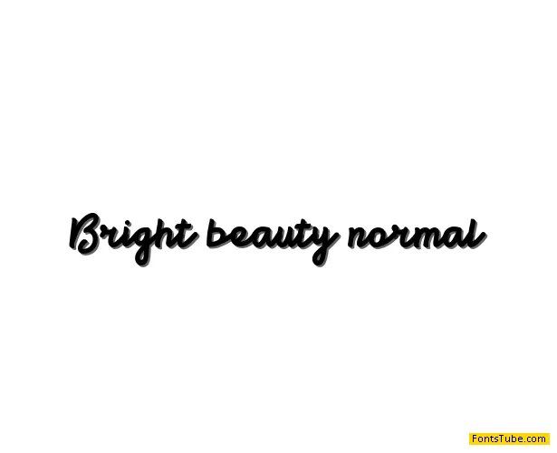 Bright beauty Font