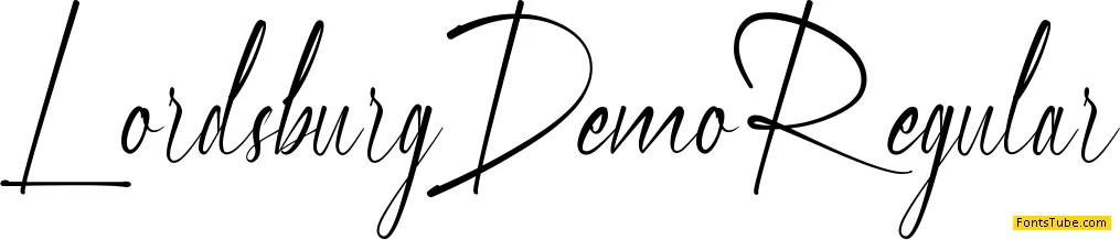 Lordsburg Demo Font