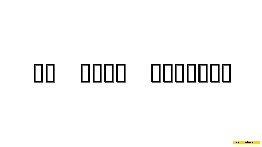 KR Toon Numbers Font