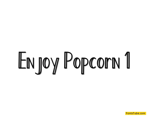 Enjoy Popcorn Font Family