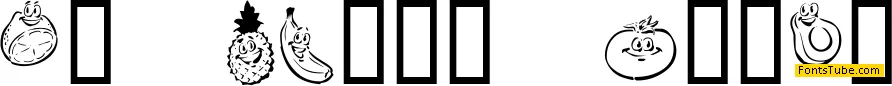 KR Happy Fruit Font