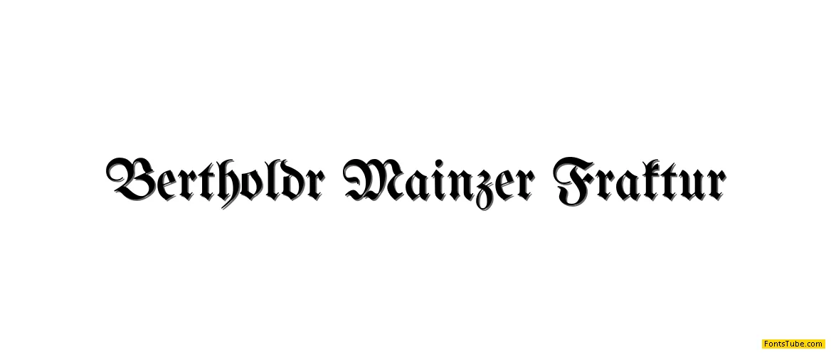 Bertholdr Mainzer Fraktur Font