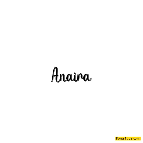 Anaira - Personal Use Font