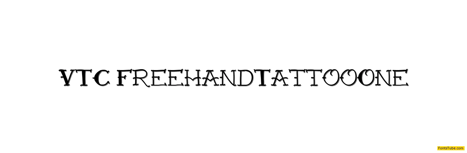 VTC Freehand Tattoo One Font