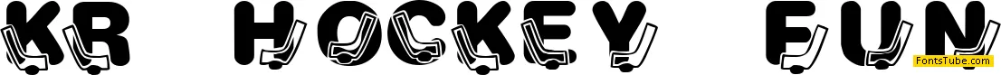 KR Hockey Fun Font