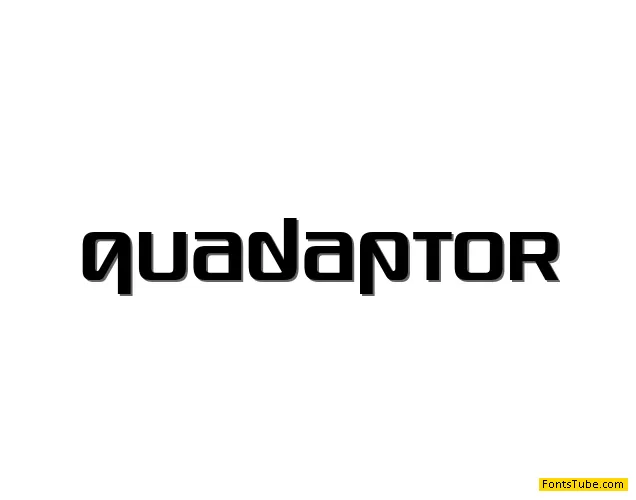 Quadaptor Font