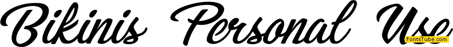 Bikinis Personal Use Font