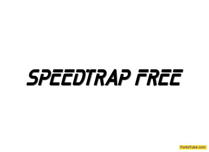 SPEEDTRAP FREE Font