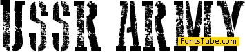 USSR Army Font