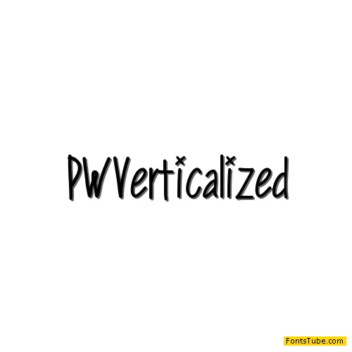 PWVerticalized Font