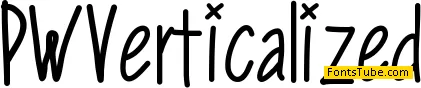 PWVerticalized Font