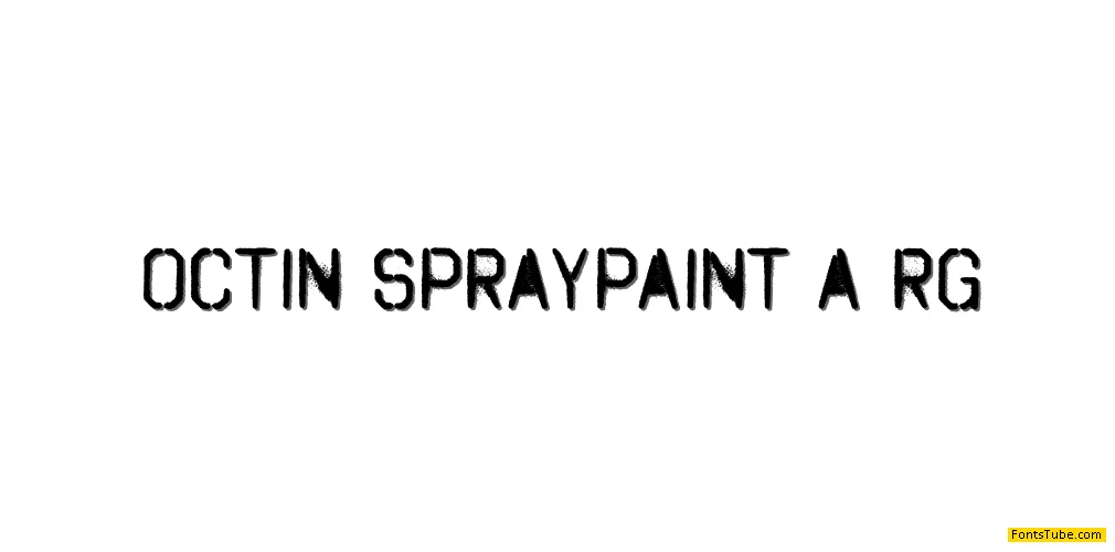 Octin Spraypaint Font