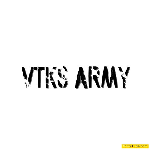 vtks army Font Family