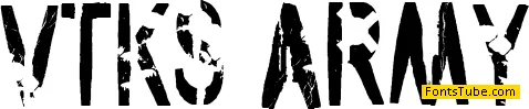 vtks army Font Family