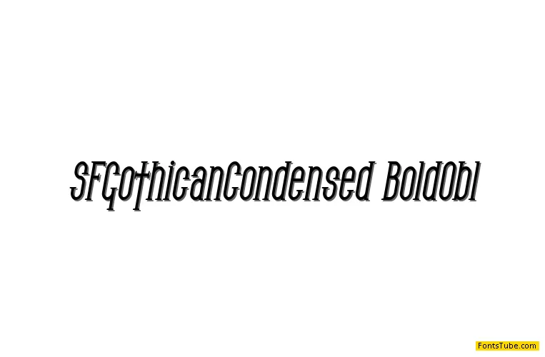 SF Gothican Font Family