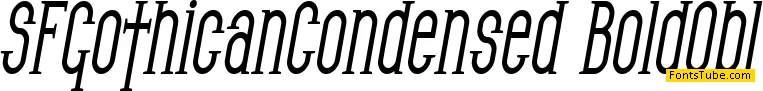 SF Gothican Font Family