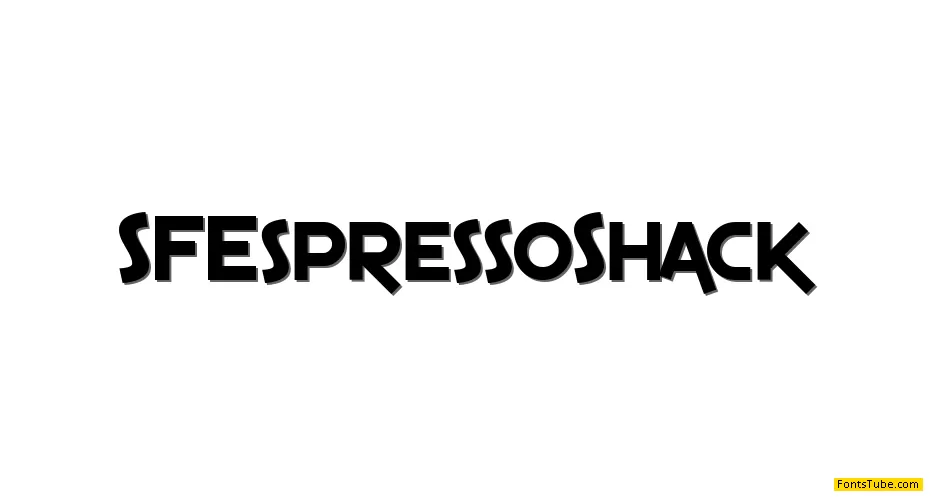 SF Espresso Shack Font Family