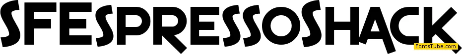 SF Espresso Shack Font Family