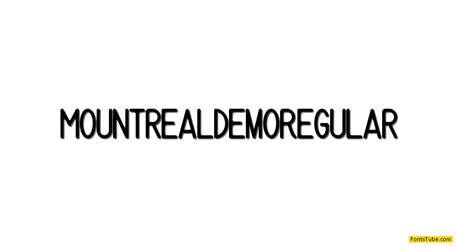 Mountreal Demo Font