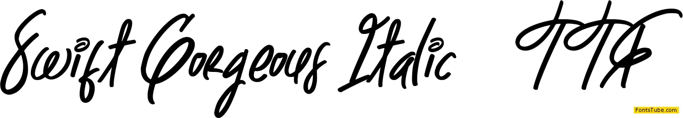 Swift Gorgeous Font Family