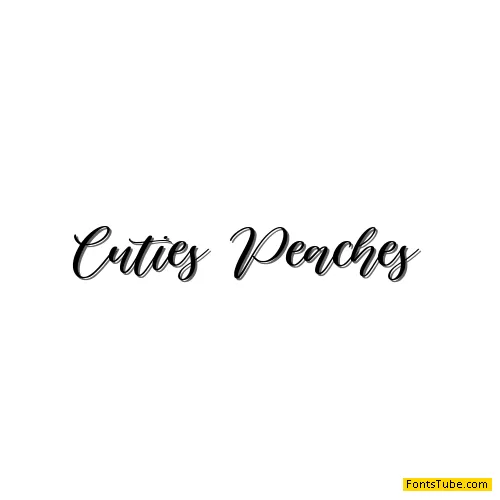 Cuties Peaches Font