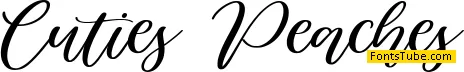 Cuties Peaches Font