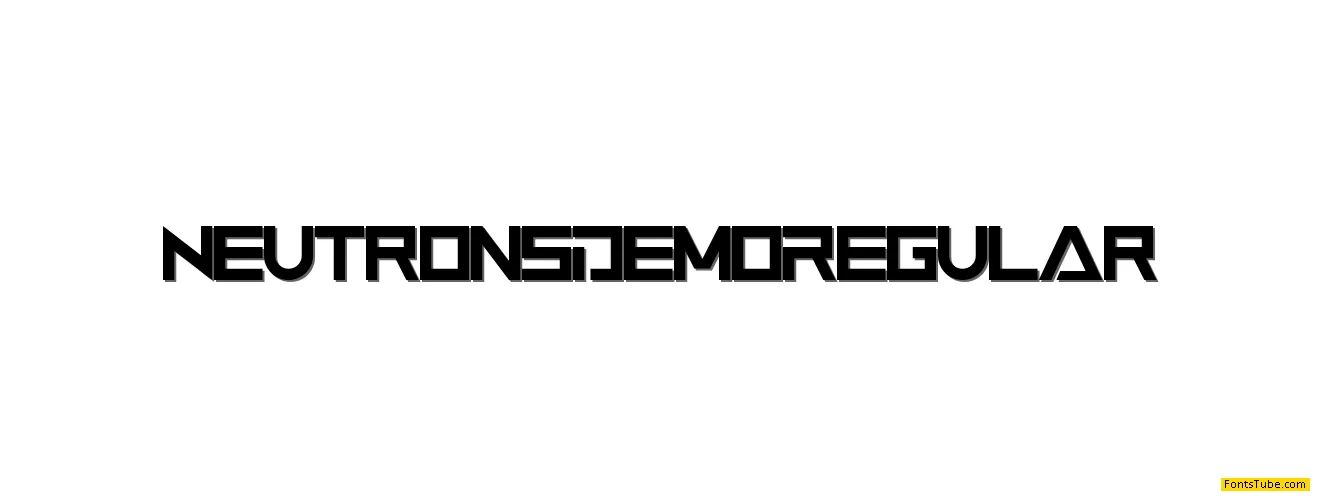 Neutrons Demo Font
