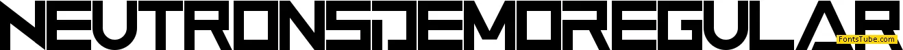Neutrons Demo Font