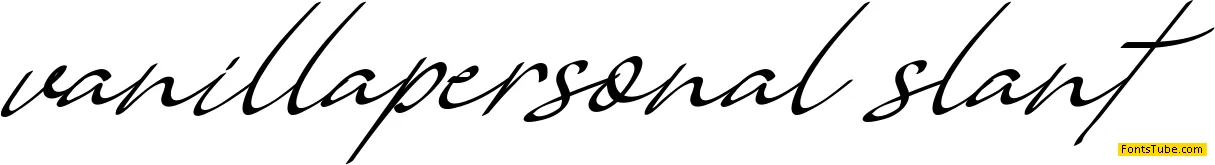 Vanilla Personal Font Family
