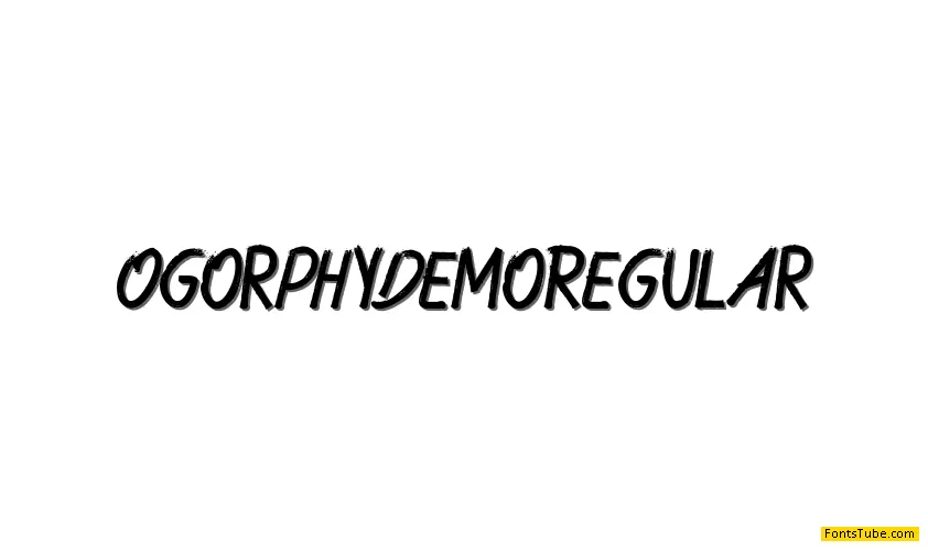 Ogorphy Demo Font