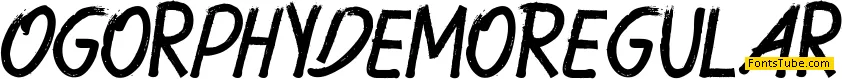 Ogorphy Demo Font