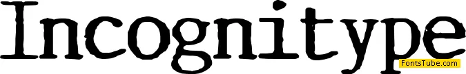 Incognitype Font