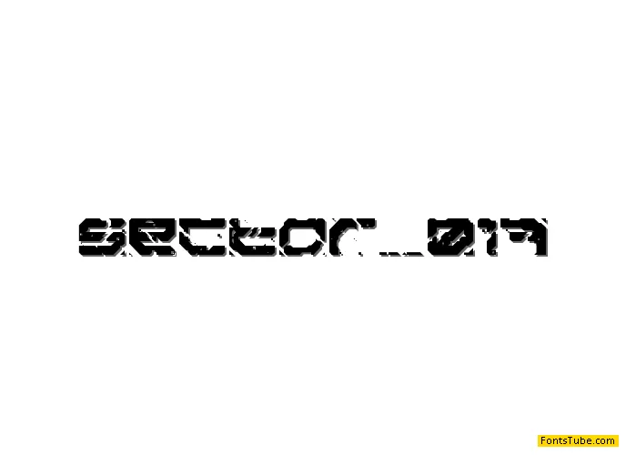 Sector 017 Font