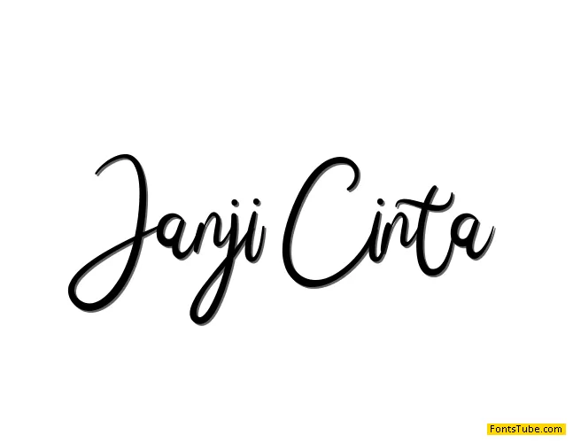 Janji Cinta Font