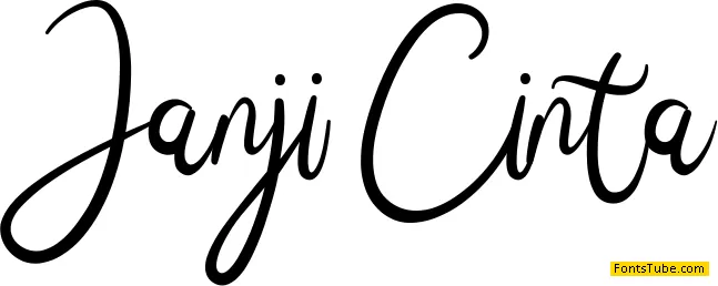Janji Cinta Font