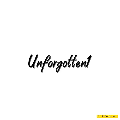 Unforgotten Font Family