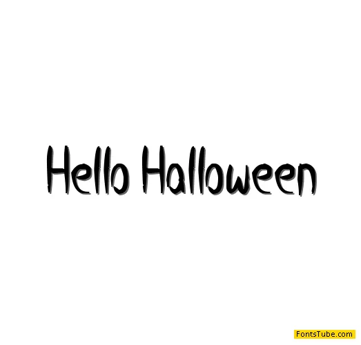 Hello Halloween Font