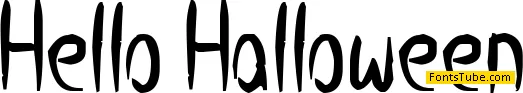 Hello Halloween Font
