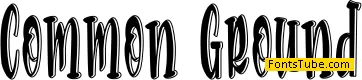 Common Ground Font