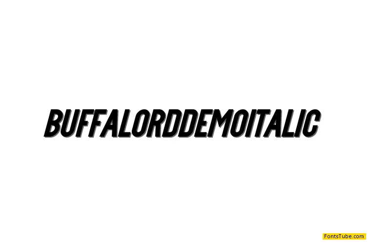 Buffalord Demo Font Family