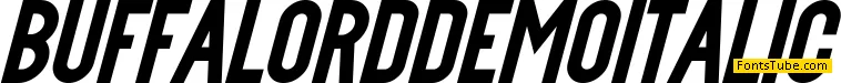 Buffalord Demo Font Family