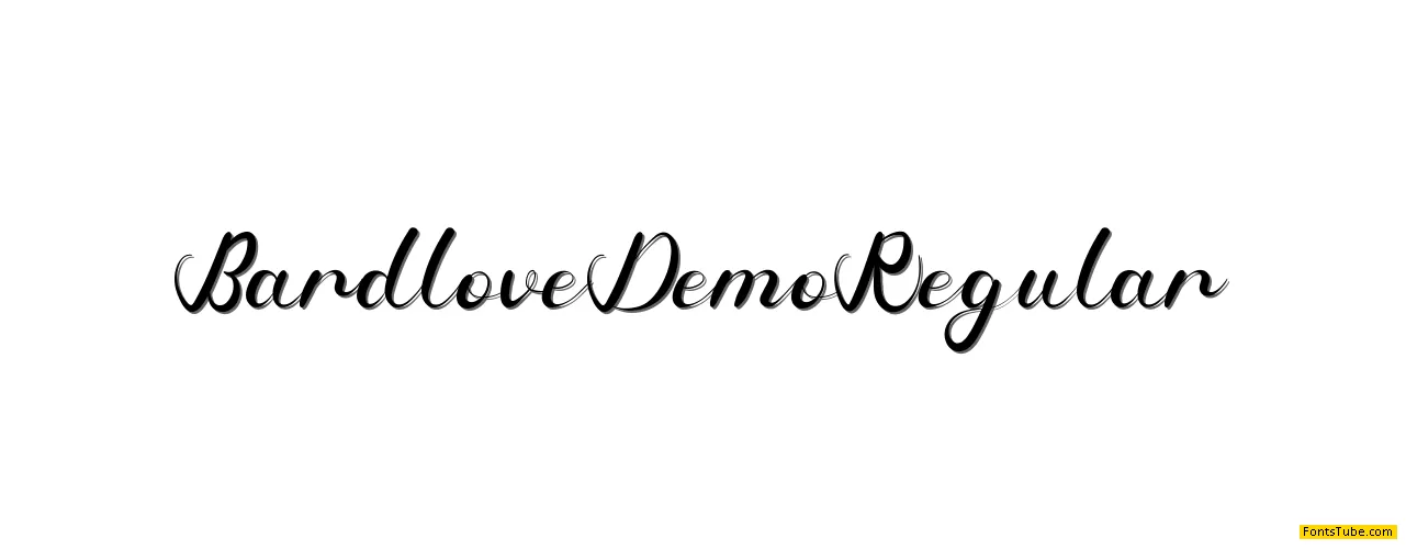 Bardlove Demo Font