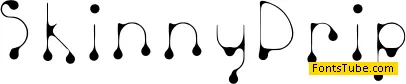Skinny Drip Font
