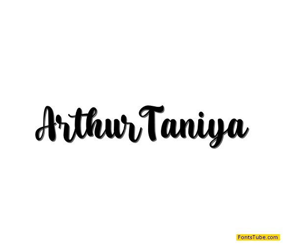 Arthur Taniya Font